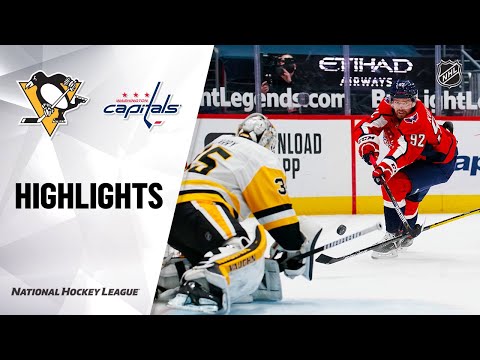 Penguins @ Capitals 2/25/21 | NHL Highlights