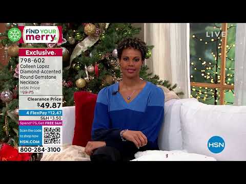 Colleen Lopez DiamondAccented Round Gemstone Necklace