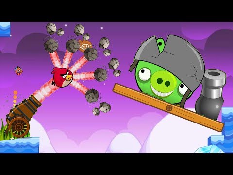 Angry Birds Cannon Collection 2 - THROW ALL STONE TO HUGE PIG!