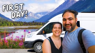 Driving from Alaska to Argentina - crossing into Alaska!