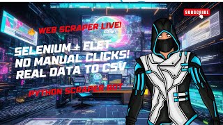 🚀 Python GUI Scraper Using Selenium + Flet | Real-Time Company Data Scraper! 🔍💻