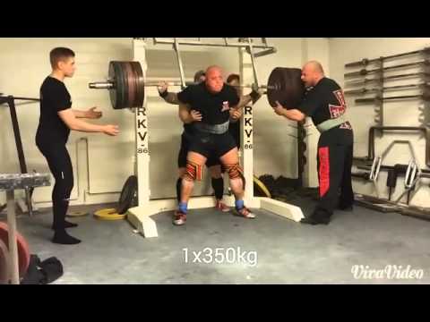 Ville Antikainen squat 1x350kg