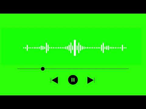 green screen audio spectrum | Audio wave green screen | copyright free