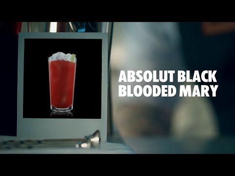 ABSOLUT BLACK BLOODED MARY DRINK RECIPE - HOW TO MIX