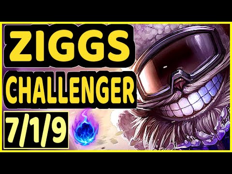 NOMANZ (ZIGGS) - 7/1/9 KDA CHALLENGER GAMEPLAY - EUW