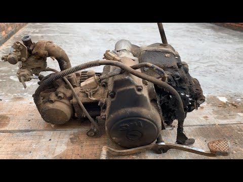 Engine Restoration of 1990 SYM Angel HiRestore Tear Down Old Rusty Motor