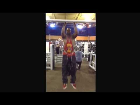 Weighted pull-ups 115 pounds warm up