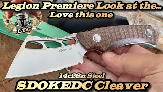 Legion Premiere Look at the SDOKEDC Cleaver in 14c28n Steel