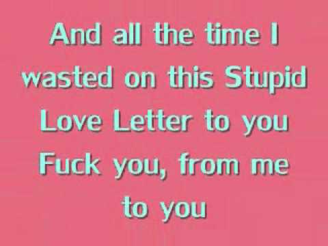 Stupid Love Letter by The Friday Night Boys [LYRICS]