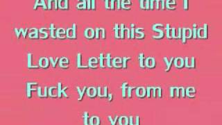 Stupid Love Letter by The Friday Night Boys [LYRICS]