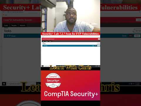 🔐 Security+ Lab 7.2.7 — Scan for FTP Vulnerabilities