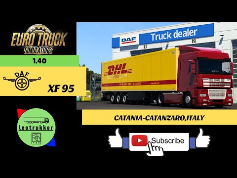 ETS 2 1.40●DAF XF 95●Palermo-Catania,Italy