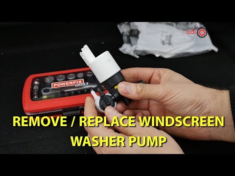 How to replace windscreen washer pump on Peugeot 307, 308 and Citroen C4 (links in clip description)