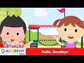 Hello Goodbye Greetings Good Manners Songs For Kids Learn English Kindergarten Preschool