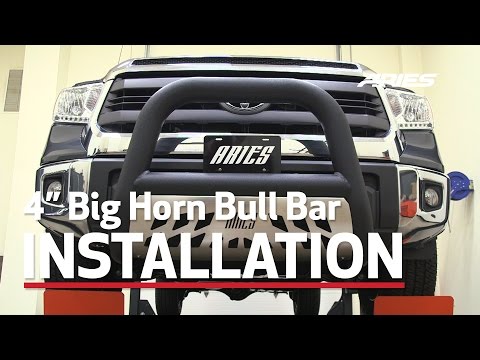 ARIES Bull Bar Install: 4" Big Horn™ Bull Bar Toyota Tundra 45-2004, AL45-2004