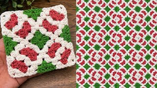 Easy&unique crochet granny square motifs pattern 
