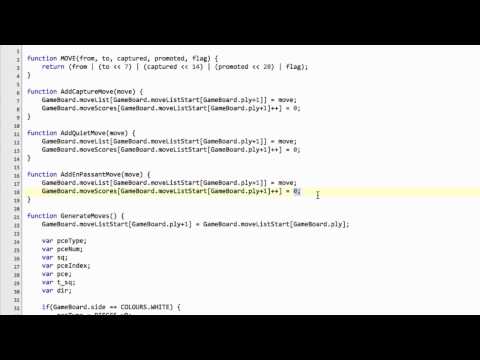 Programming A Chess Engine In Pure Javascript Part 28 - Move Generation #6 - Sliding Pieces