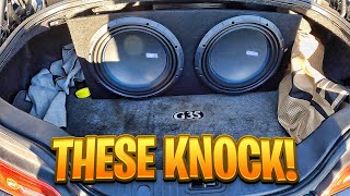 I ADDED TWO 12 MEMPHIS M7 12'S SUBWOOFERS IN THE INFINITI G35!