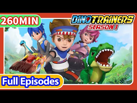 Dino Trainers S1 Full Episodes[01-26] | 4 hour Compilation | Dinosaurs for Kids | Cartoon | Robot