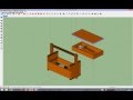 Wooden Tool Chest Model 