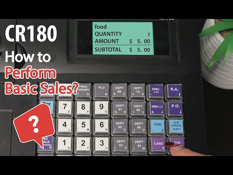 CR180 - How to Perform Basic Sale