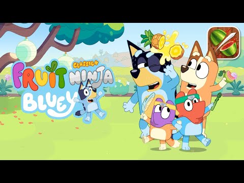 Bluey X Fruit Ninja - iOS (Apple Arcade) Gameplay