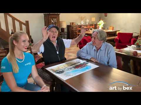 Iconic stunt scene captured on canvas with legendary Stunt Director Remy Julienne