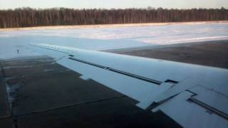 preview picture of video 'Embraer ERJ145 Take-Off At Domodedovo filmed by Samsung i8910 Omnia HD'