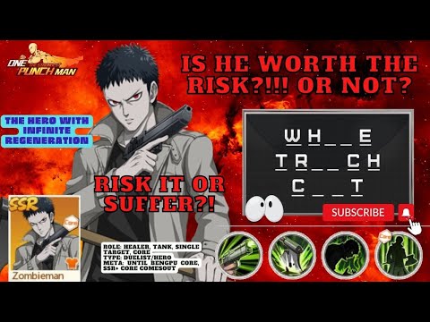 NO PITY!!! Gamble 130x Black ticket!!! Limited SSR ZOMBIEMAN!!! One Punchman: The Strongest