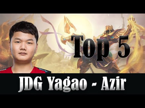 JDG Yagao (Azir) Top Plays - JD Gaming vs Bilibili Gaming, LPL 2020 Summer Week 8 Highlights