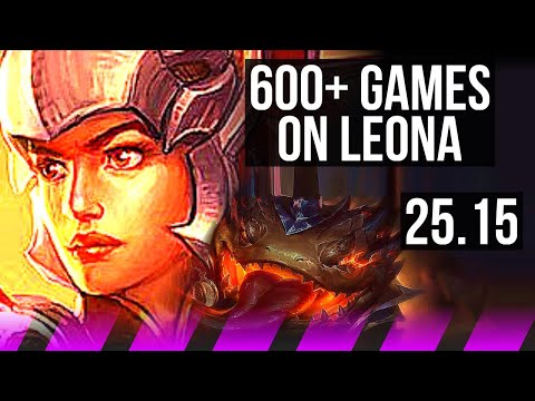 LEONA & Aphelios vs TAHM KENCH & Yunara (SUP) | 600+ games | KR Master | 25.15