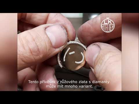 L. Klápa - LK Atelier - Přívěsek s diamanty / Gold and Diamond Pendant