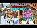 I Survived 100 Days In ANTARCTICA In Hardcore Minecraft Here S What Happened