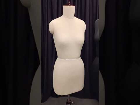 Foam torso wooden fiber female dress form, for garment shop,...