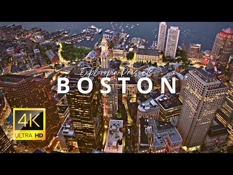 Boston, Massachusetts, USA 🇺🇸 in 4K ULTRA HD 60FPS Video by Drone