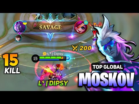 SAVAGE! Deadly Spear Hyper Moskov [ Top Global Moskov Best Build 2022 ] By L⁹ | Dipsy - MLBB