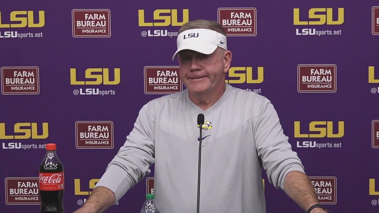 LSU Brian Kelly talks week of prep for Auburn and injury update