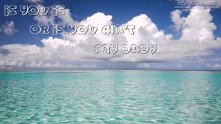 KARAOKE Is You Is Or Is You Ain&#39;t My Baby - Diana Krall