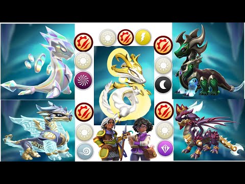 DML Reveal first look All five Tyrant and Element-Dragon Mania Legends | Tyrant Element } DML