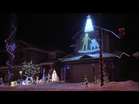 STAR WARS THEME SONG  Calgary Christmas Lights 2017