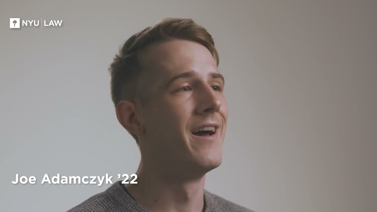 Joe Adamczyk ‘22 on the Technology Law and Policy Clinic