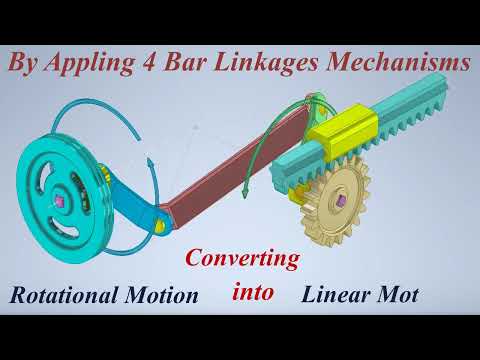 Mechanisms for Converting Rotational Motion into Linear Motion -Mechanical Mechanisms - ميكانيزمات