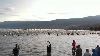 preview picture of video '2010 Ironman Canada Penticton, BC Swim Start'