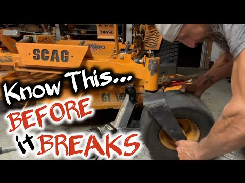 How to Replace Wheel Fork on Zero Turn Mower SCAG TURF TIGER 2