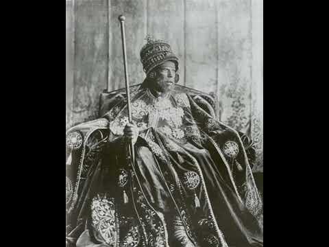 Menelik II, emperor of Ethiopia, 1890's.
