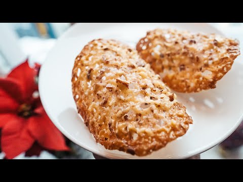 Norwegian Mandelflarn Almond Lace Cookies