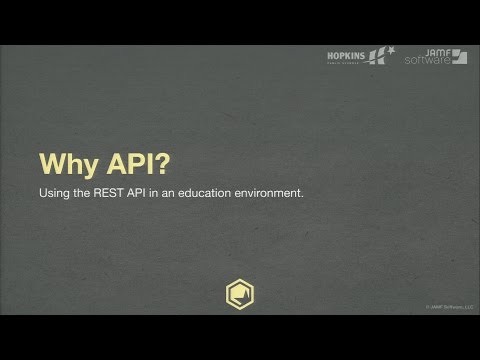 JNUC 2015 | Why API? Using the REST API in an Educational Environment