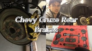 Chevy Cruze rear brake change 2008-2016