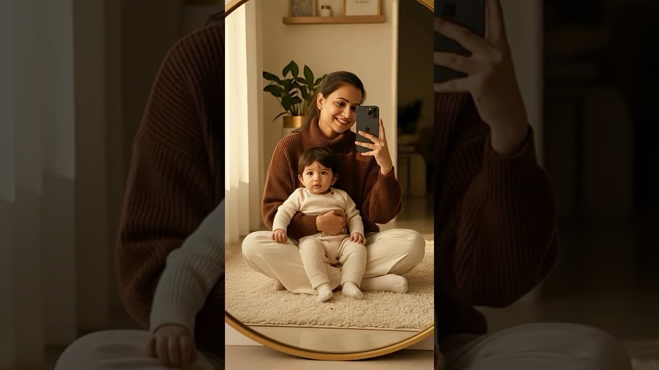 WHY SO PERFECT?🥹Thank you Al!🫶🏻 #baby #momlife #short #yt #prompt #gemini #ai #photo #viral #maa