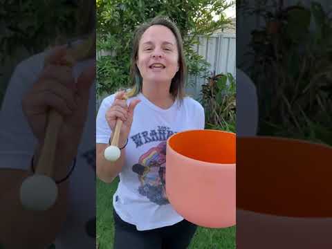 Sacral Chakra Crystal Singing Bowl